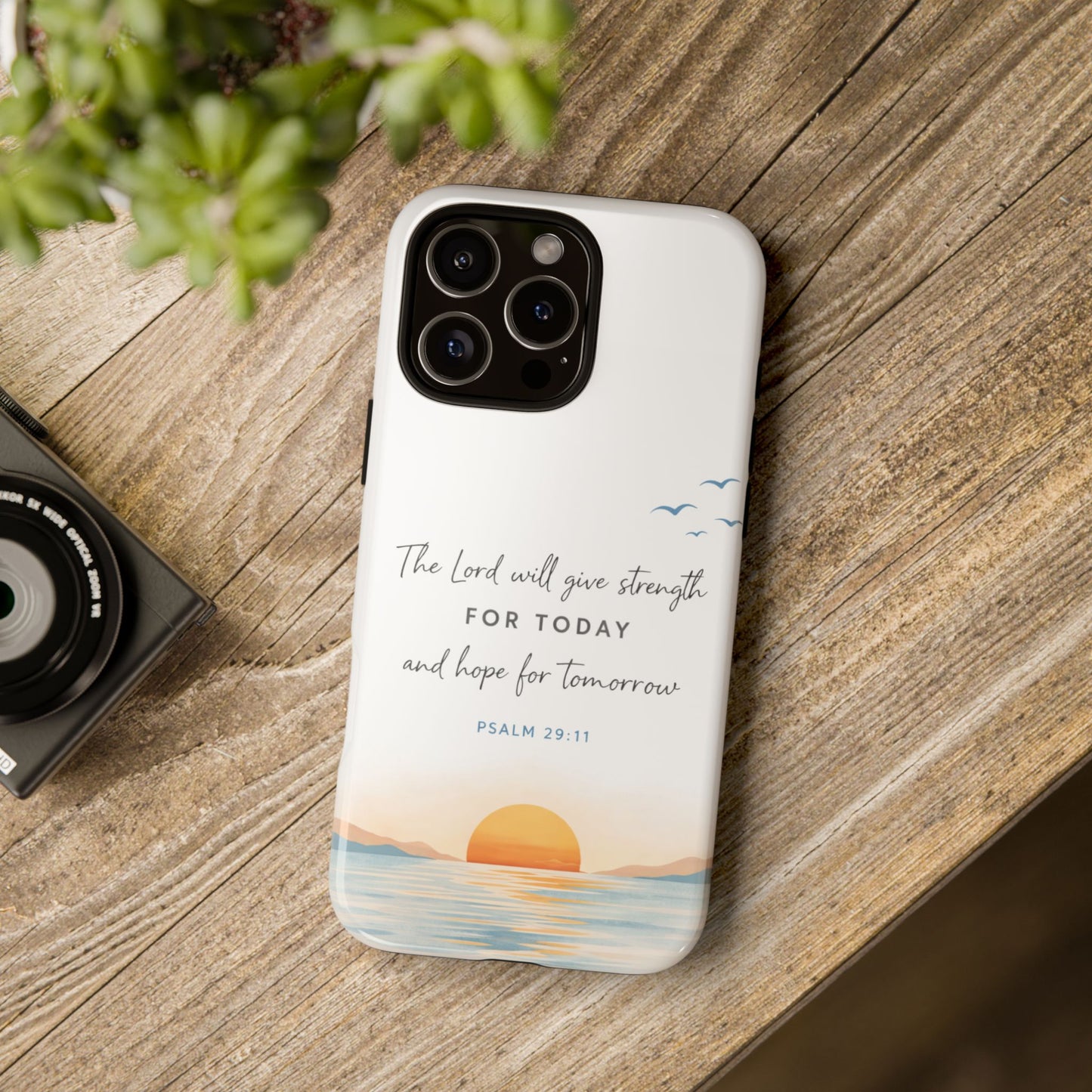 Sunrise Scripture Phone Case, Bible Verse Phone Case | Christian iPhone & Samsung Case, Faith-Based Inspirational Scripture Phone Cover
