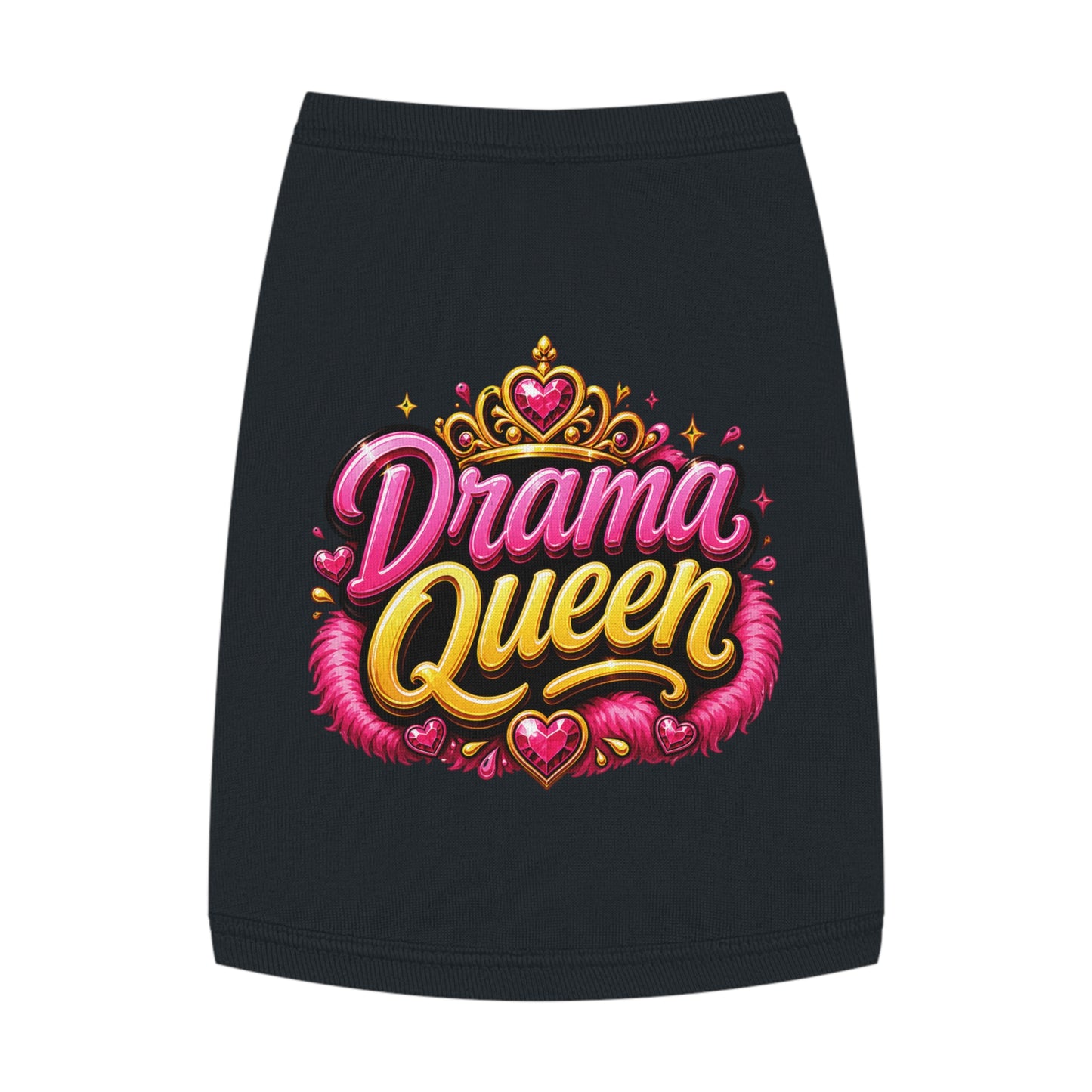 Drama Queen Pet Tank Top — Cute Royalty Dog Shirt