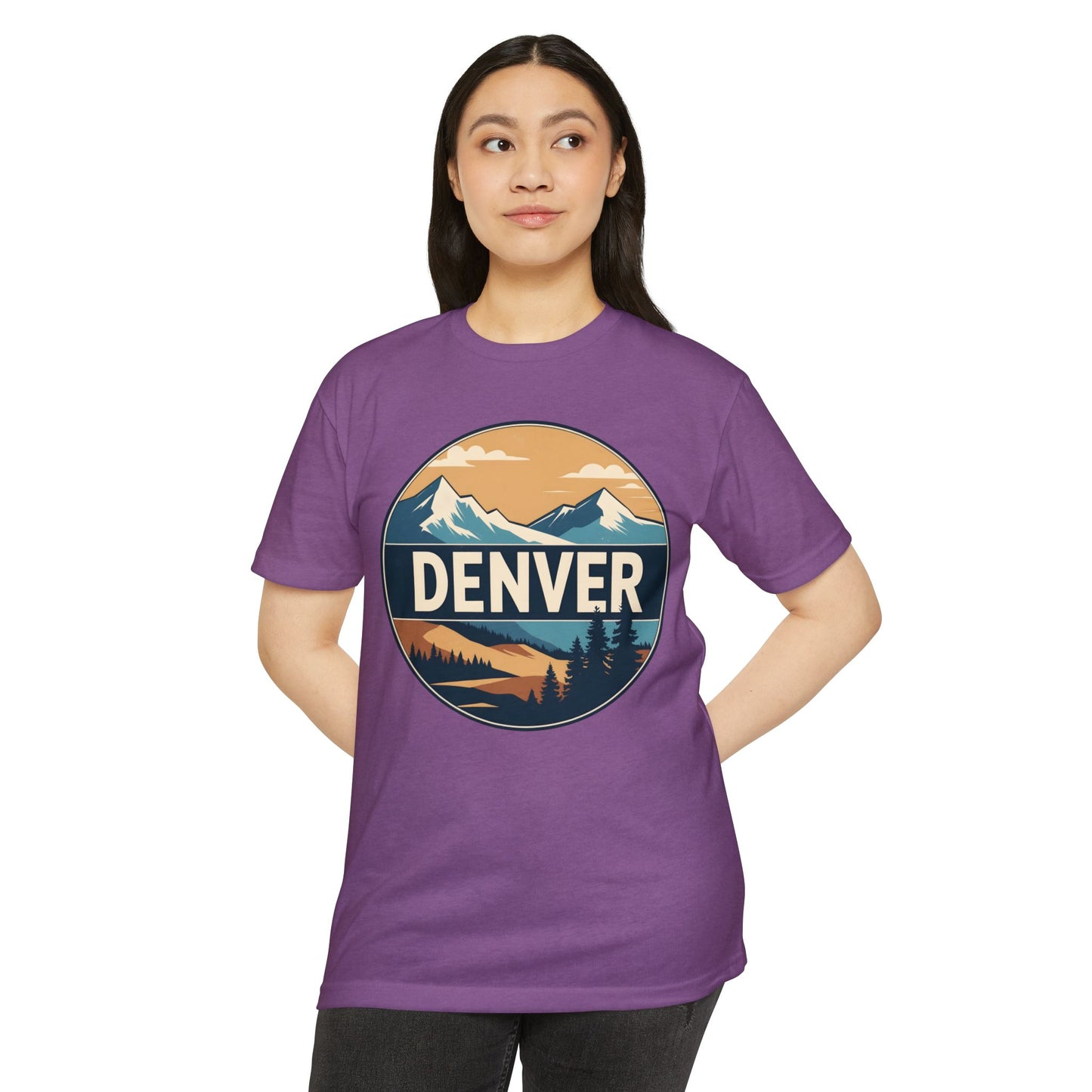 Denver Mountain Graphic T-Shirt — Vintage Outdoors Scenic Tee