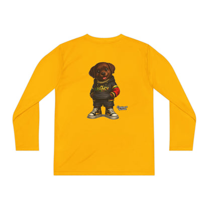 Kids Long Sleeve Tee — "Legacy" Rottweiler Puppy Graphic