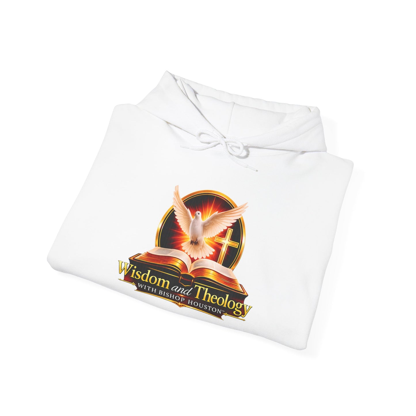 Wisdom and Theology Hoodie – Dove & Book Christian Faith Sweatshirt
