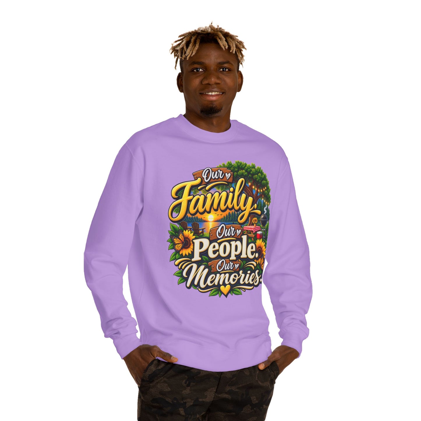 Family People Memories Sweatshirt — Our Family, Our People, Our Memories Crewneck
