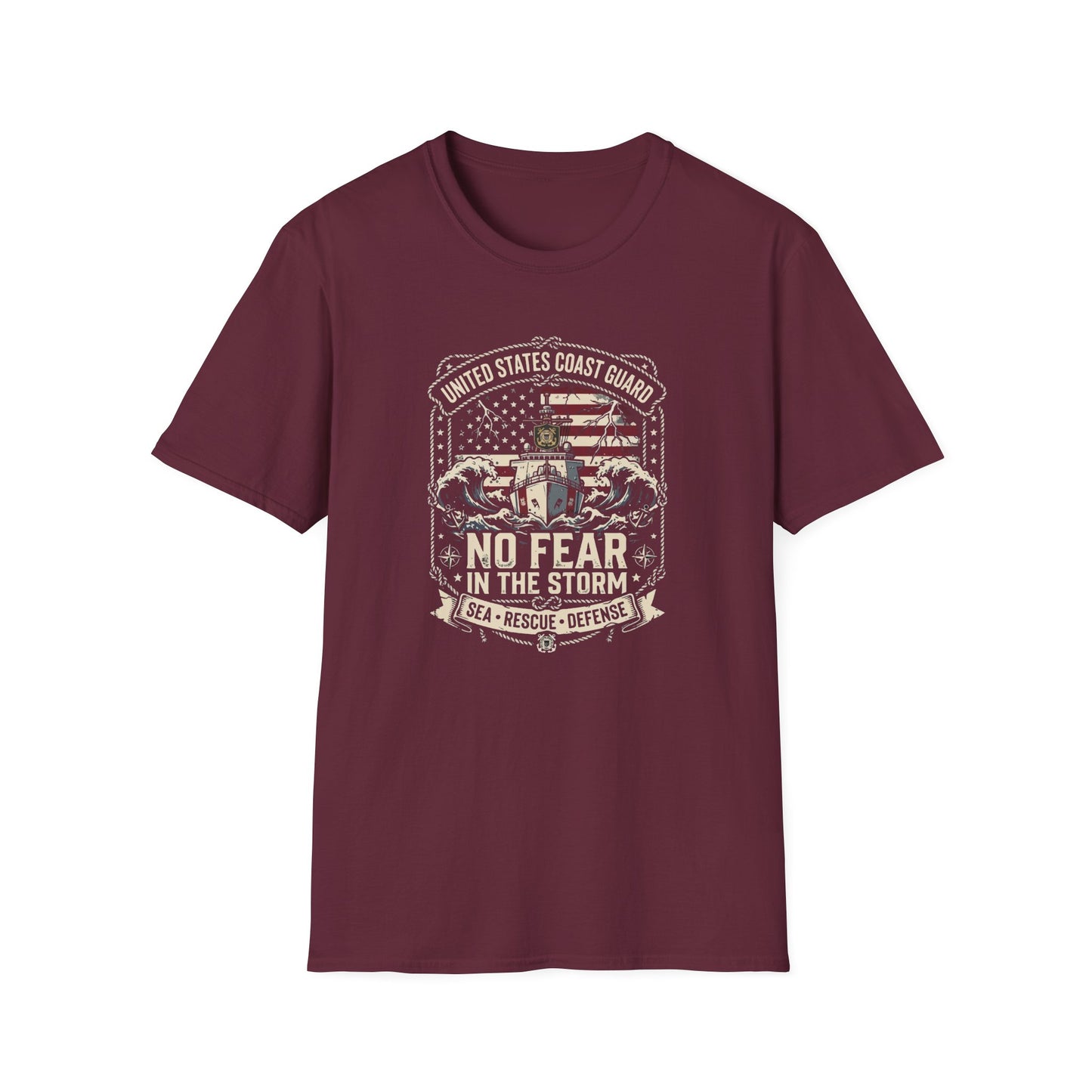 United States Coast Guard No Fear in the Storm T-Shirt
