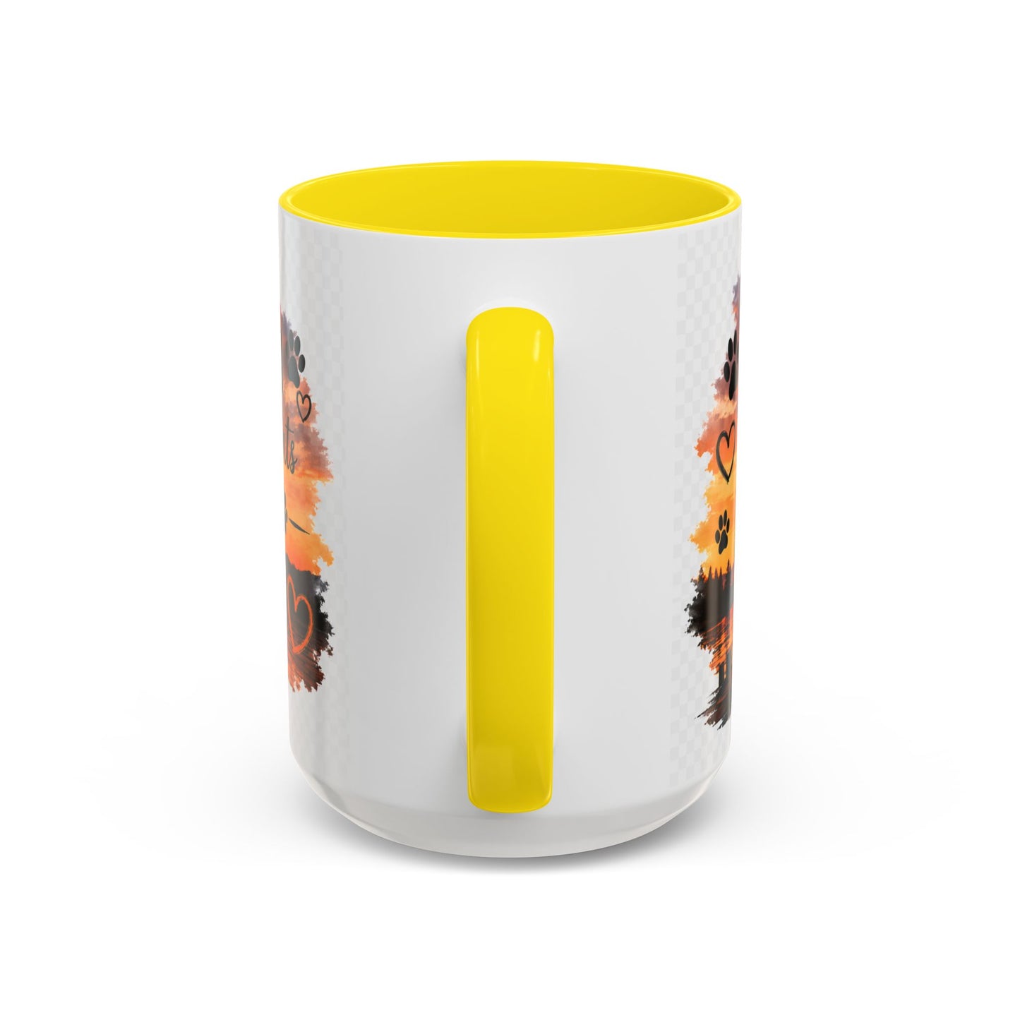 Dog Lover Coffee Mug - "A True Friend Leaves Paw Prints on Your Heart" Accent Mug (11/15oz)