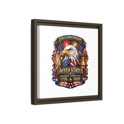 250th Anniversary United States Framed Canvas - Patriotic Eagle 1776–2026
