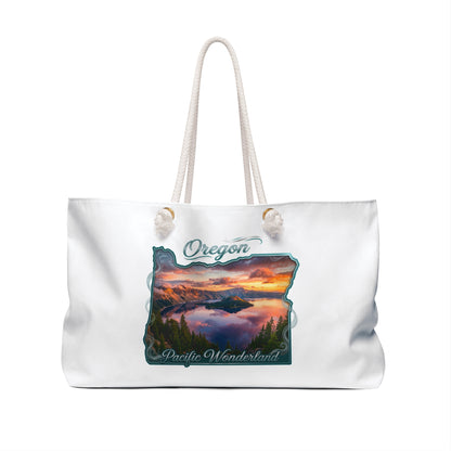 Oregon Scenic Weekender Bag — 'Pacific Wonderland' Travel Tote