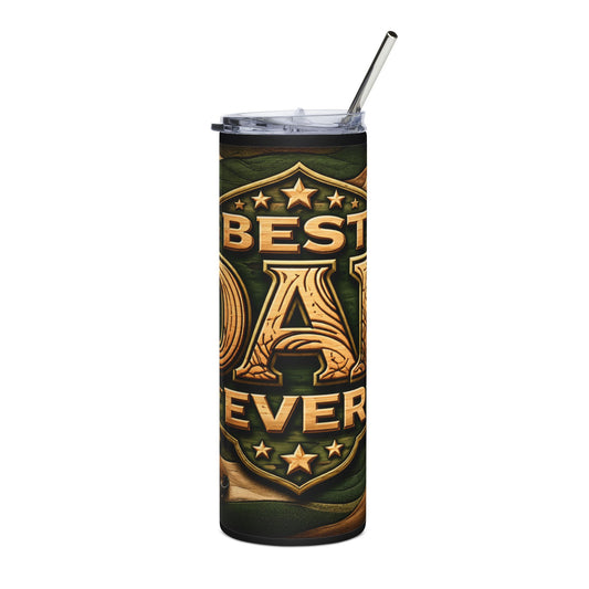 Best Dad Ever Stainless Steel Tumbler — 20oz Insulated Travel Cup