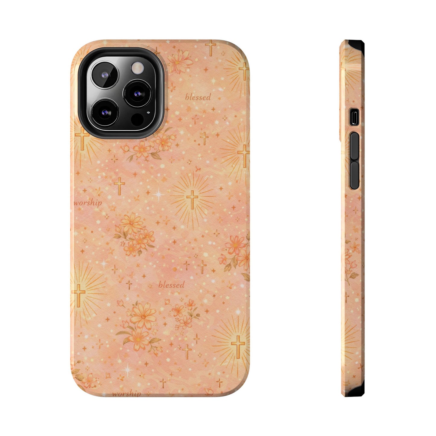 Blessed in Grace Phone Case | Christian floral iPhone Case