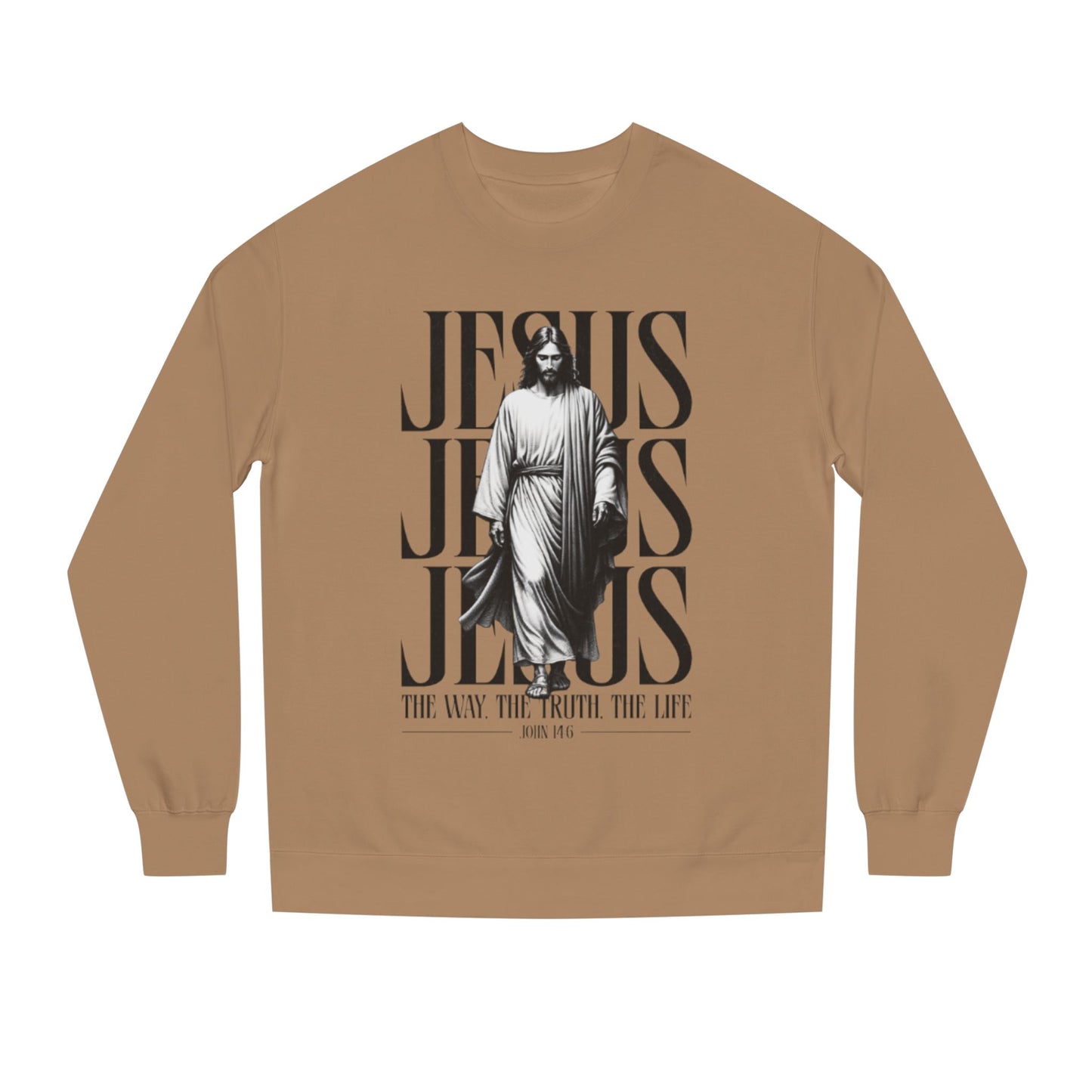 Jesus Crewneck Sweatshirt – The Way The Truth The Life Graphic