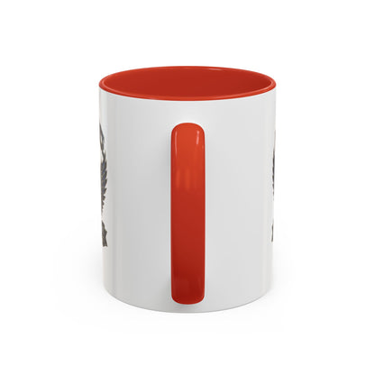 U.S. Air Force Emblem Accent Coffee Mug — Defend Protect Dominate (11/15oz)