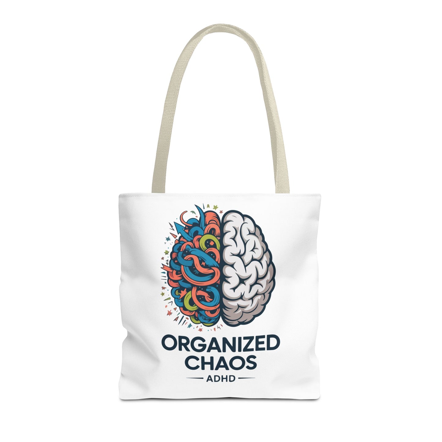 ADHD Tote Bag — "Organized Chaos" Brain Design