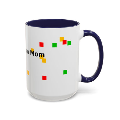 Autism Proud Mom Accent Coffee Mug – 11/15oz Color Accent