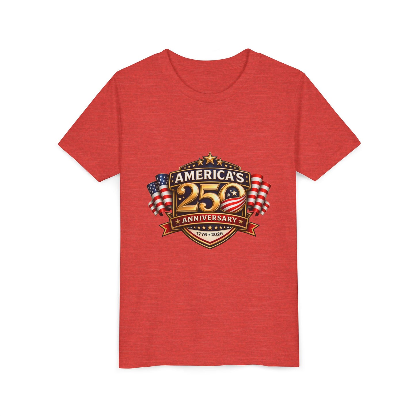 America's 250th Anniversary Youth Tee - Patriotic 1776–2026 Celebration Shirt