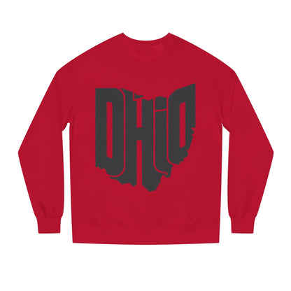 Ohio State Outline Crewneck Sweatshirt — Bold 'OHIO' Map Graphic