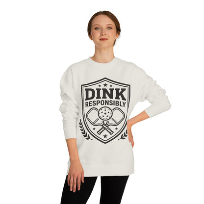 Pickleball Sweatshirt — “Dink Responsibly” Crewneck
