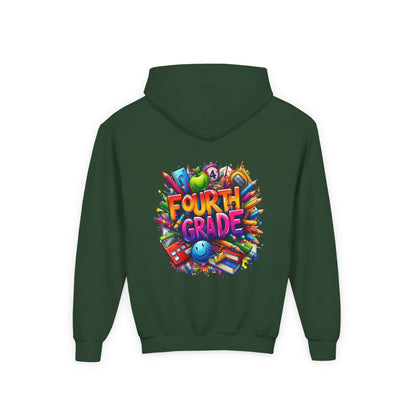 Fourth Grade Youth Hoodie — Colorful Back-to-School Kids Sweatshirt