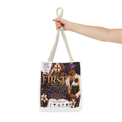 First Lady Christian Tote Bag – Faithful Grace Inspirational Church Purse