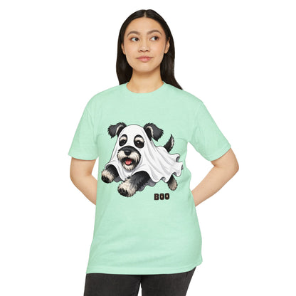 Cute Ghost Puppy T-Shirt — "Boo" Halloween Dog Tee