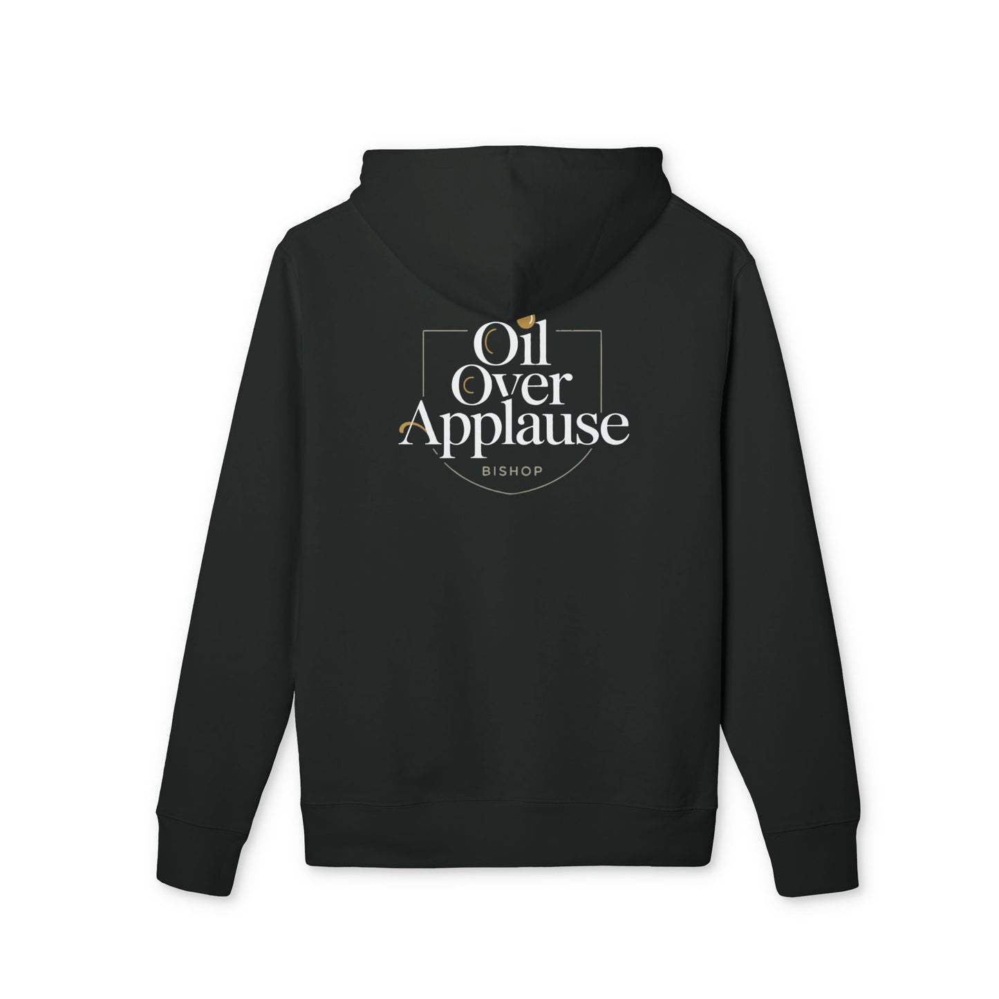 Oil Over Applause Hoodie — Minimalist Logo Pullover