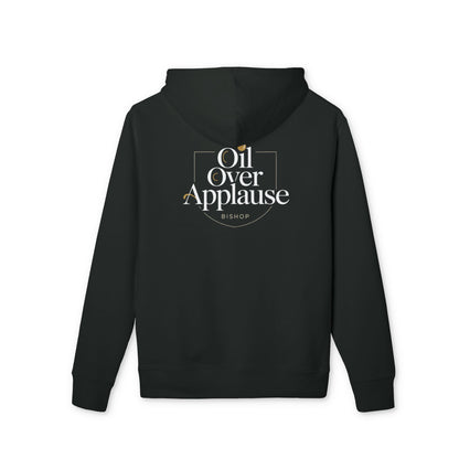 Oil Over Applause Hoodie — Minimalist Logo Pullover