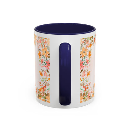 Life Began With You Mom Floral Accent Coffee Mug