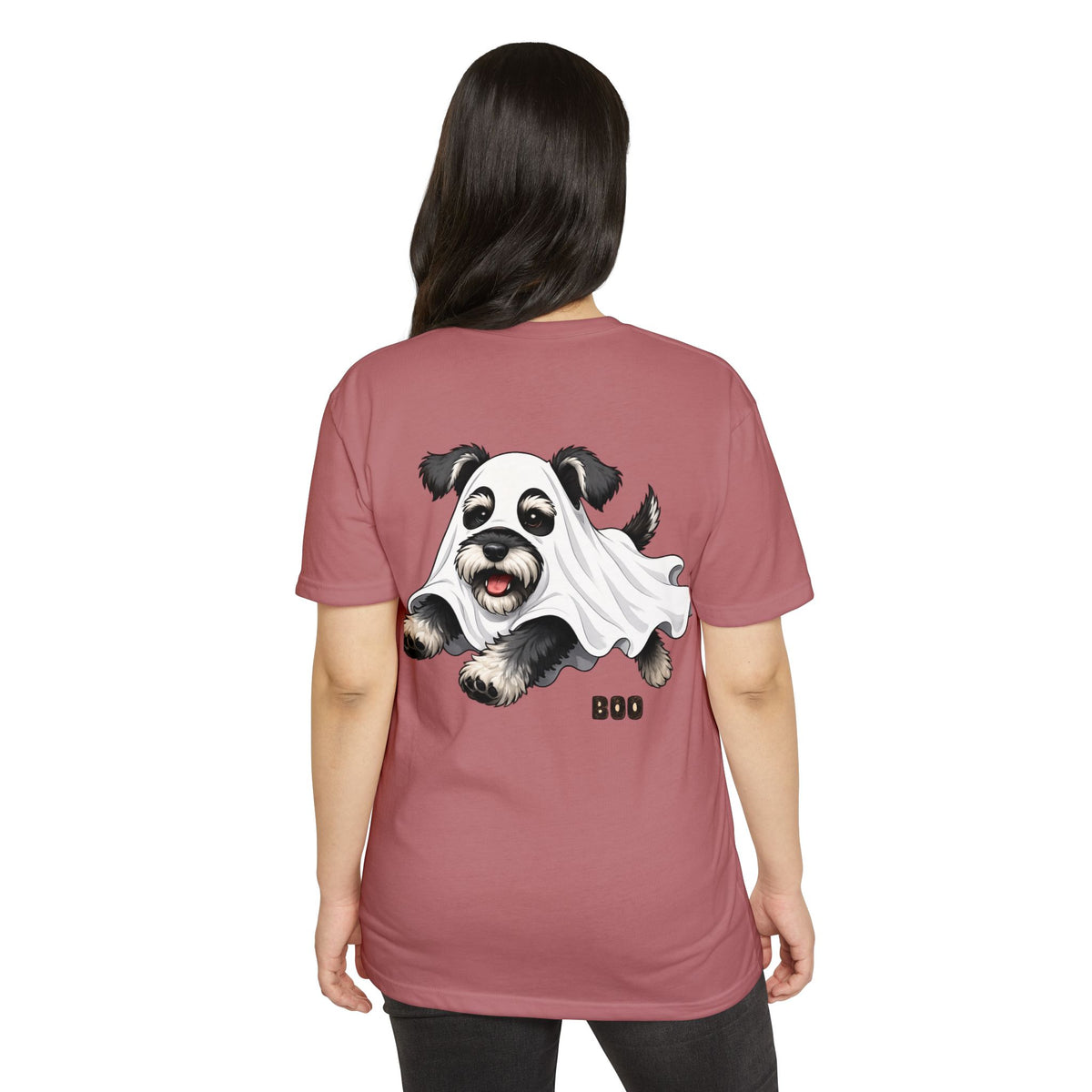 Cute Ghost Puppy T-Shirt — "Boo" Halloween Dog Tee