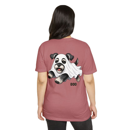 Cute Ghost Puppy T-Shirt — "Boo" Halloween Dog Tee