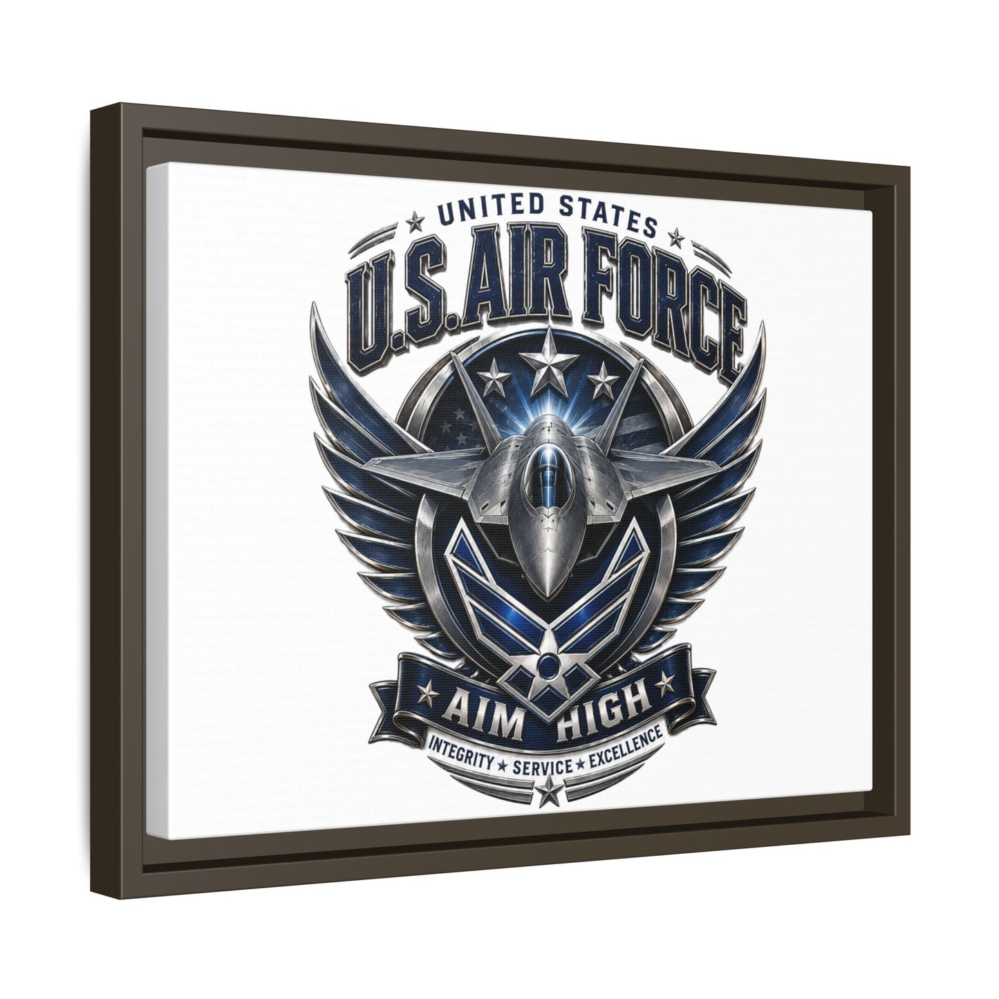 U.S. Air Force 'Aim High' Framed Canvas Print
