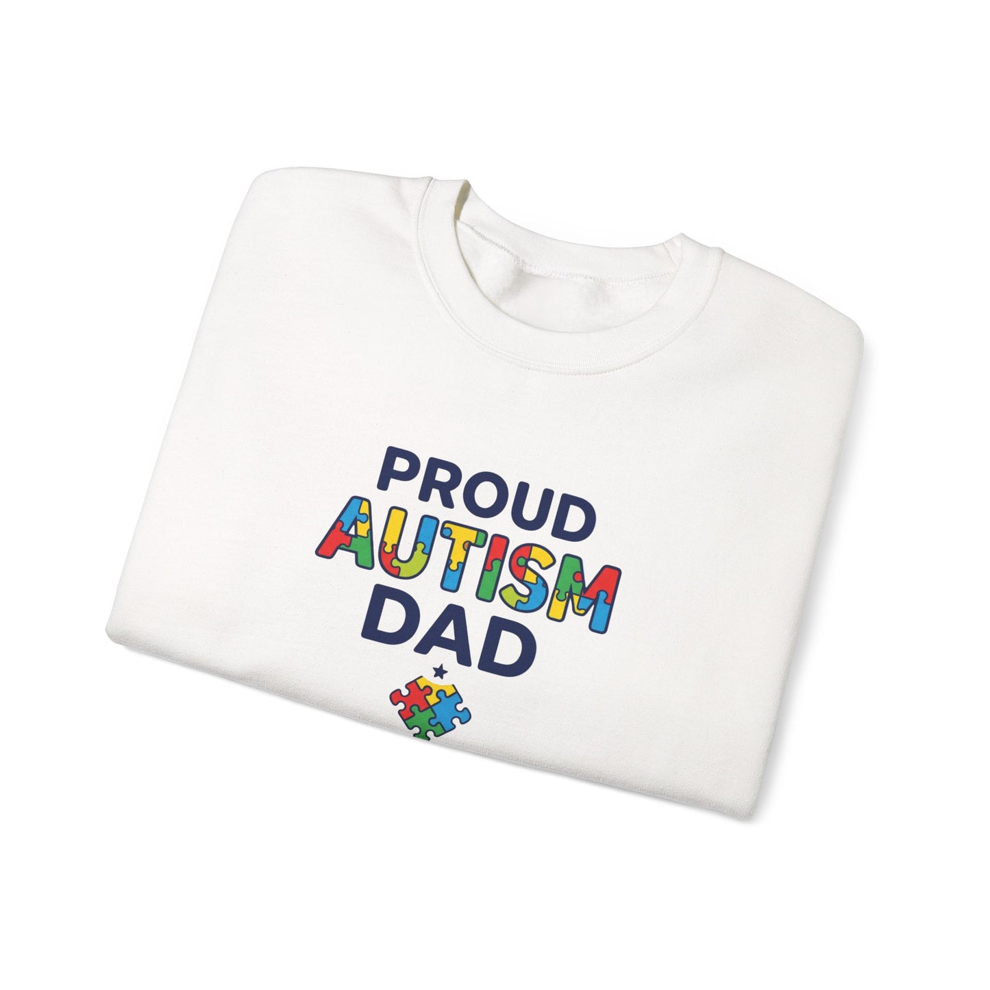 Proud Autism Dad Crewneck Sweatshirt