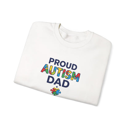 Proud Autism Dad Crewneck Sweatshirt