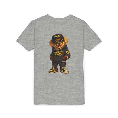 Kids Graphic Tee - 'Respect the Hustle' Teddy Bear Streetwear