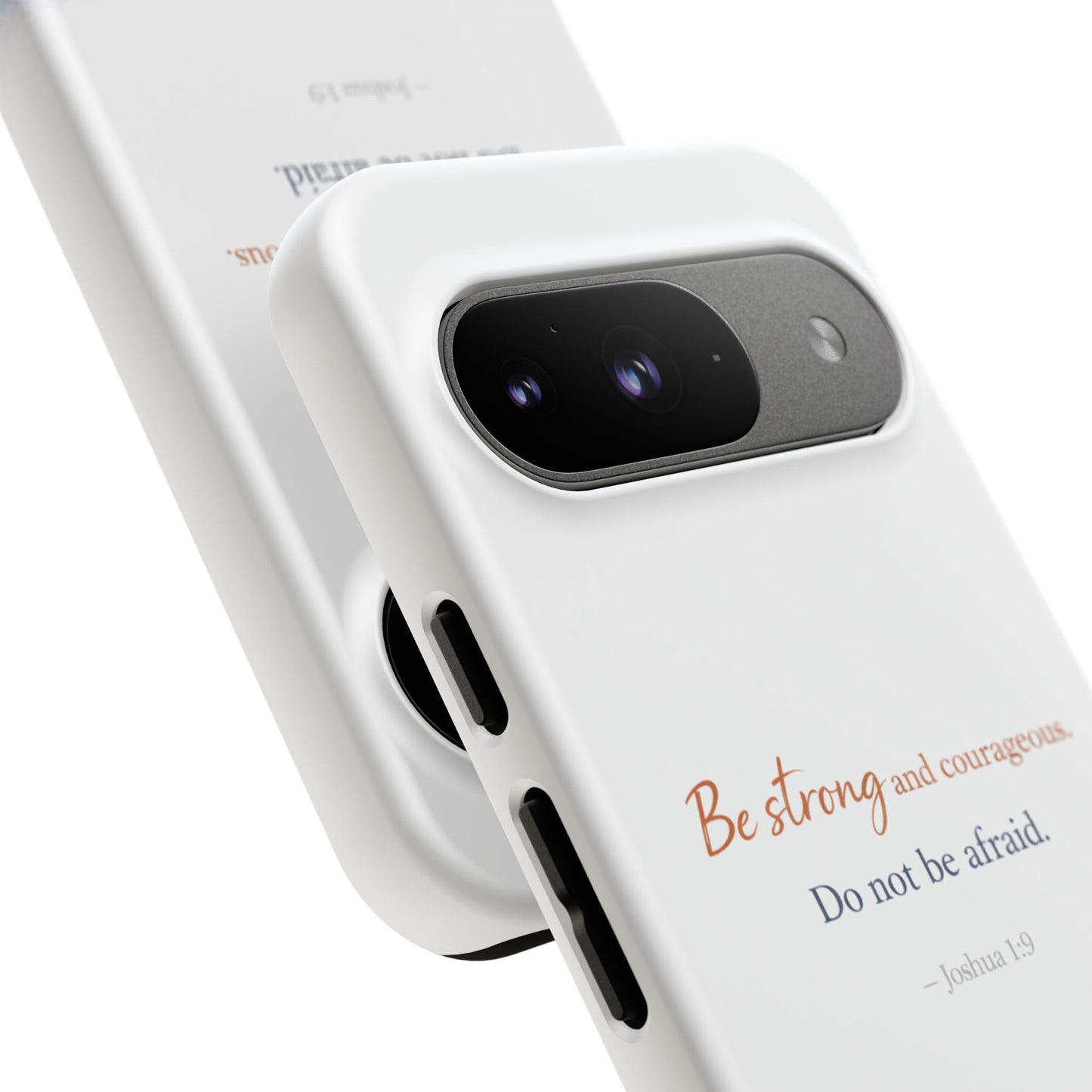 Inspirational 'Be Strong and Courageous' Phone Case — Joshua 1:9 Christian Protective Tough Case