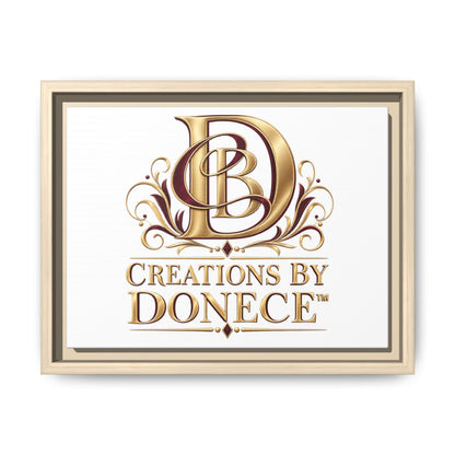 Framed Matte Canvas – Creations By Donece Logo Wall Art