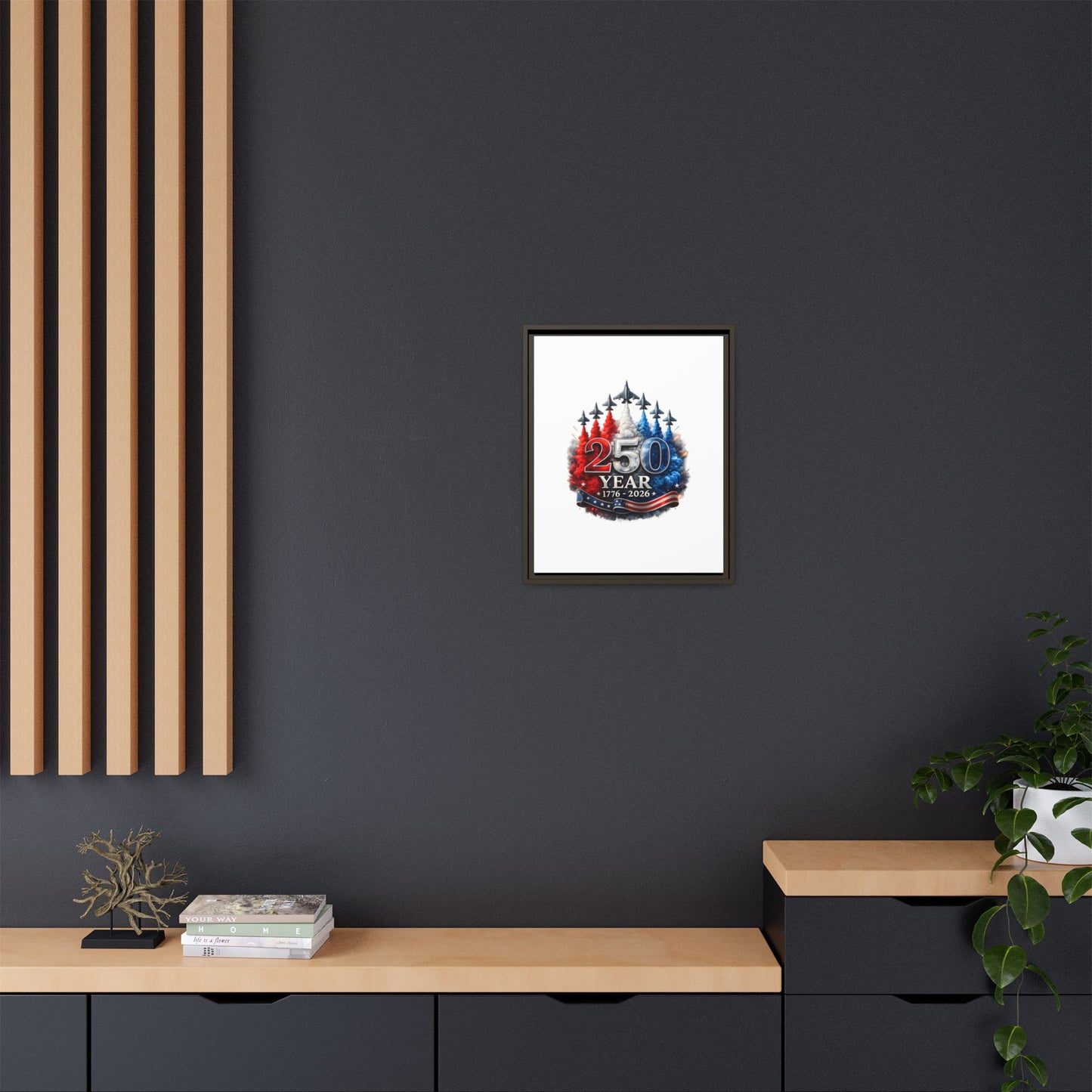 Matte Canvas, Framed (Multi-color)