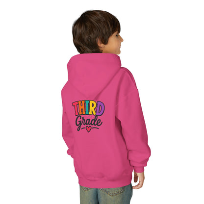 Third Grade Kids Hoodie — Colorful Back-to-School Sweatshirt