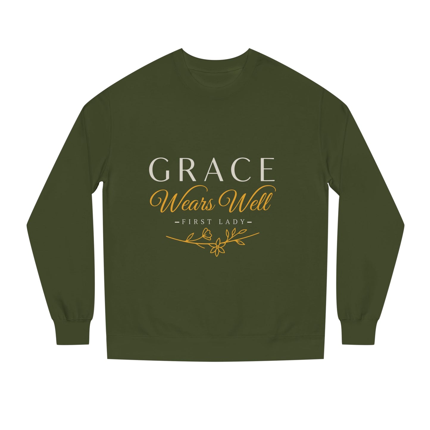 Grace Wears Well Sweatshirt — 'Grace Wears Well' Inspirational Crewneck