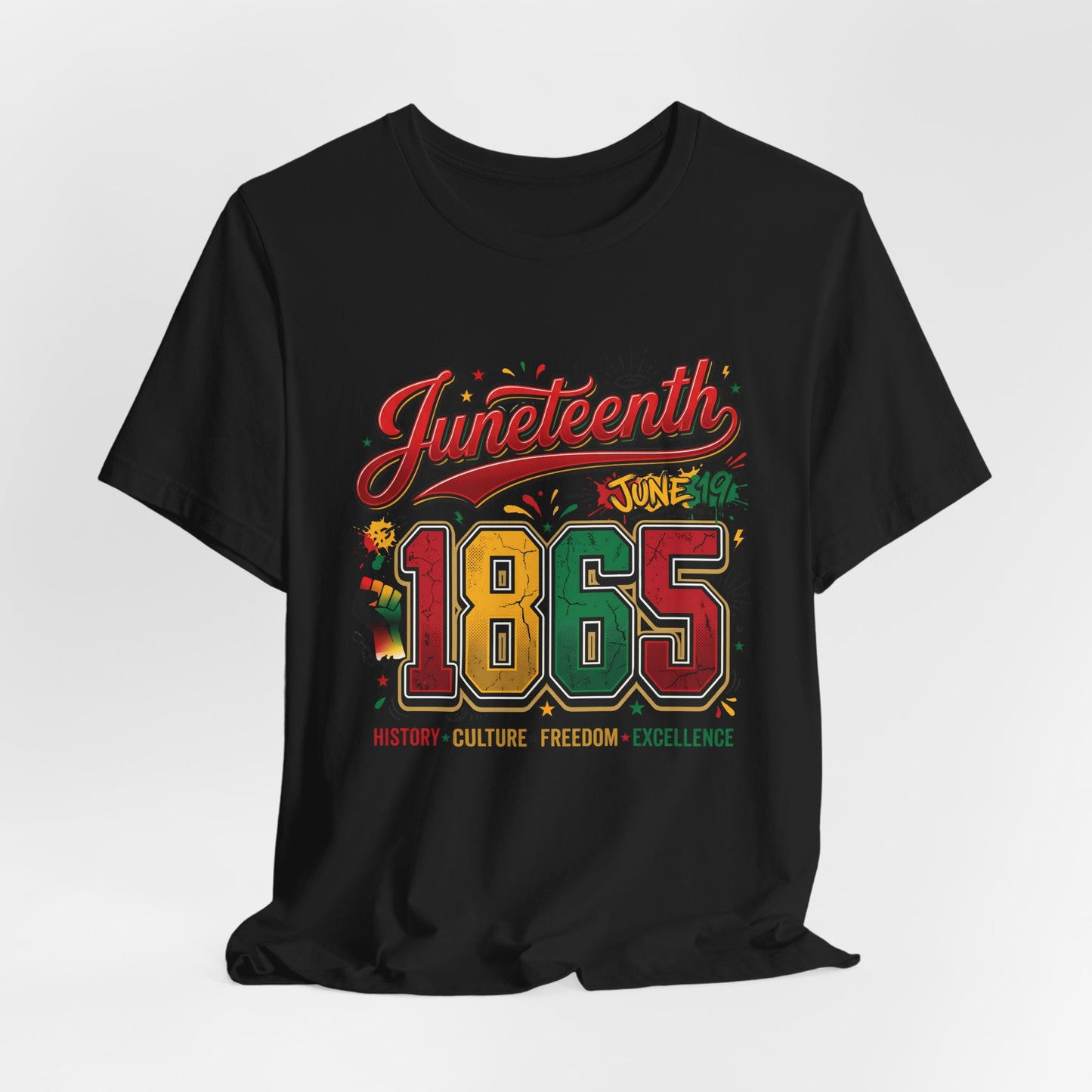 Juneteenth 1865 Celebration Tee — History • Culture • Freedom Graphic T-Shirt