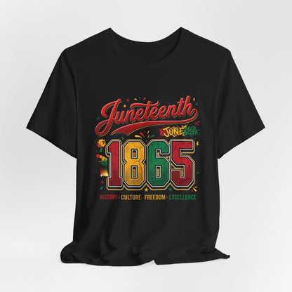 Juneteenth 1865 Celebration Tee — History • Culture • Freedom Graphic T-Shirt