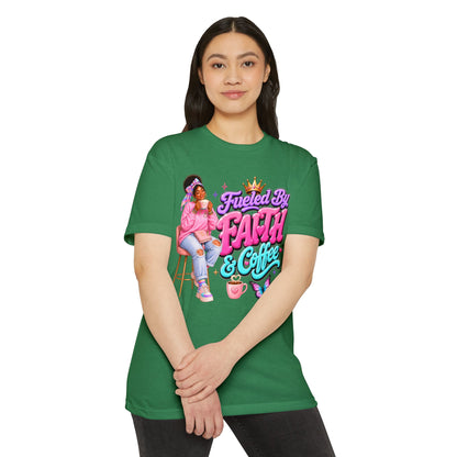Fueled by Faith & Coffee T-Shirt — Christian Inspirational Graphic Tee