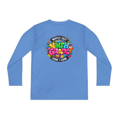 Ninth Grade Crewneck Long Sleeve — "Watch Out Ninth Grade Here I Come" Back-to-School Tee