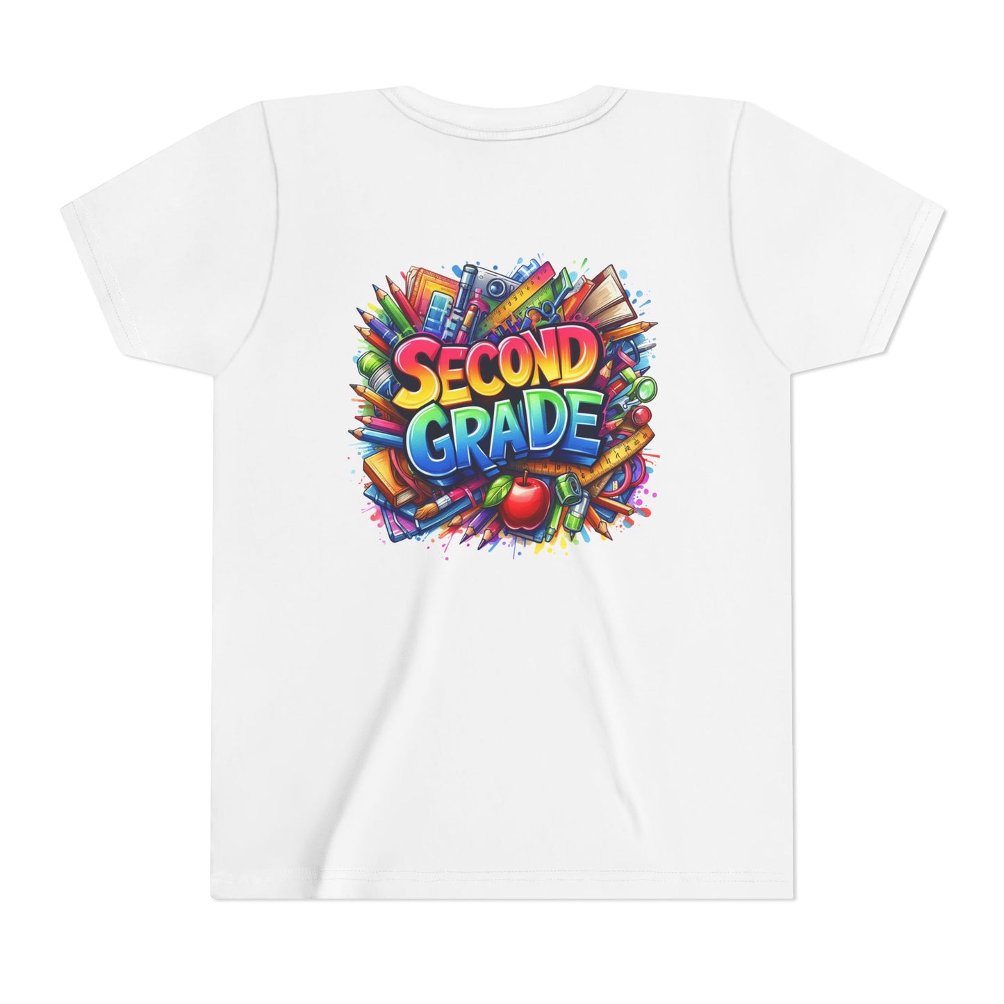 Second Grade Youth Tee — Colorful Back-to-School Kids T-Shirt