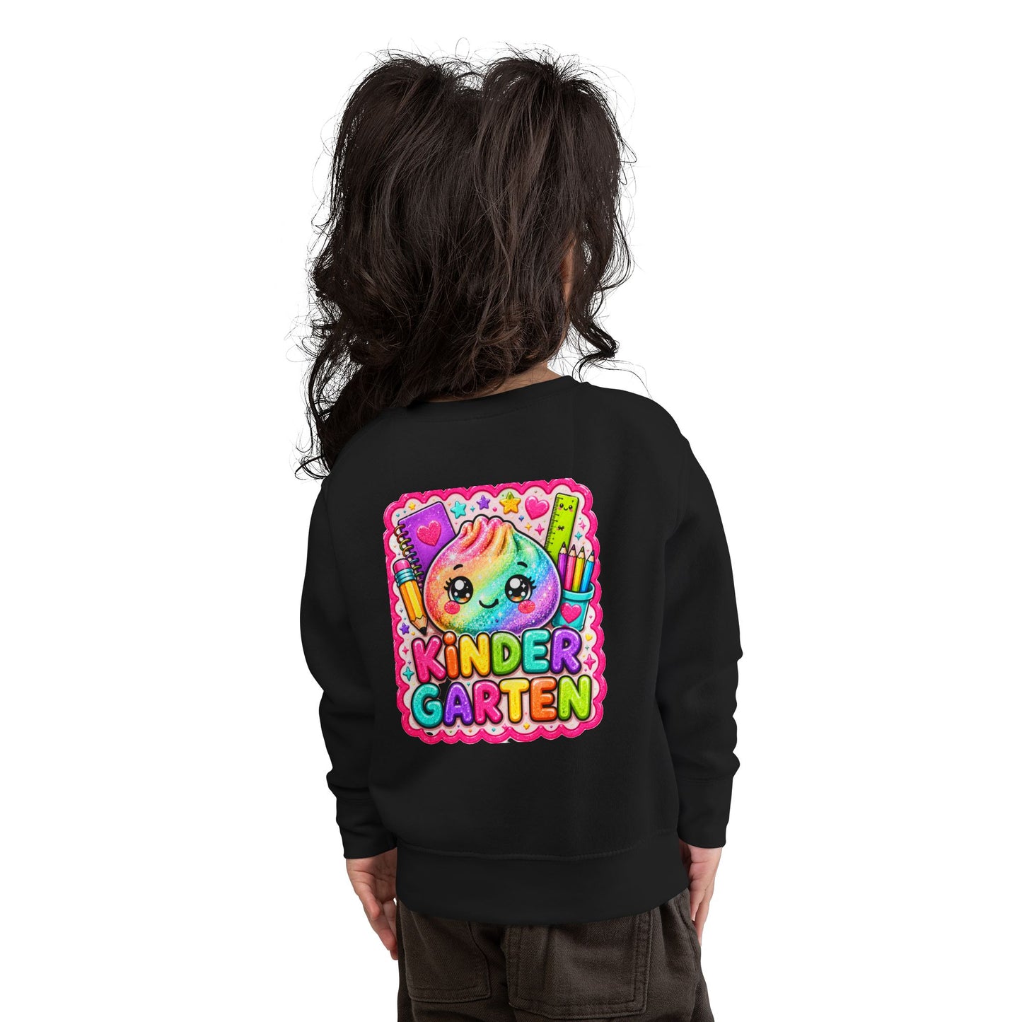 Kindergarten Cute Rainbow Character Toddler Sweatshirt