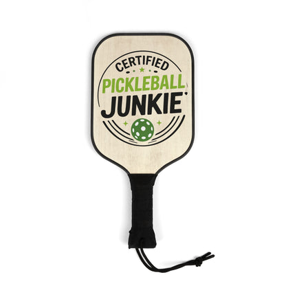 Pickleball Paddle Set – “Certified Pickleball Junkie” Paddle & Balls Kit
