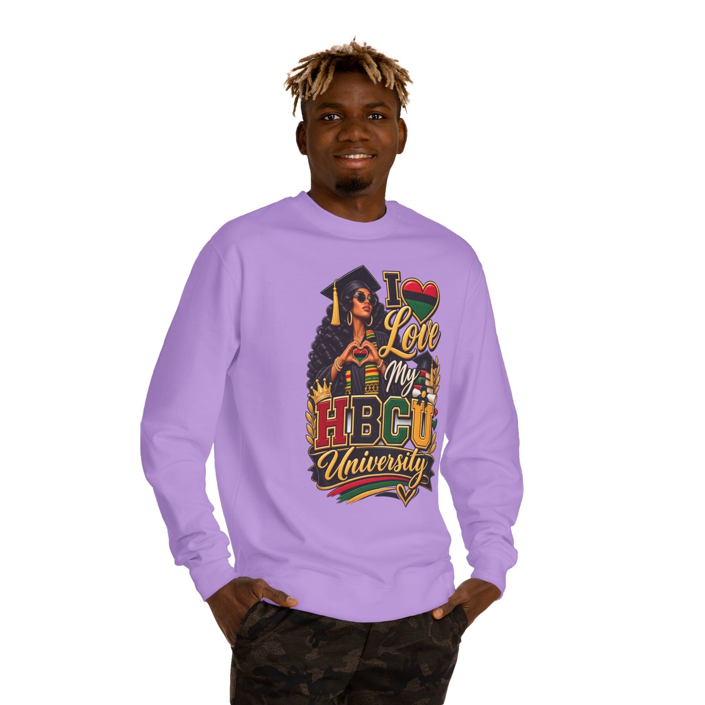 HBCU Pride Sweatshirt — "I Love My HBCU University" Alumni Crewneck