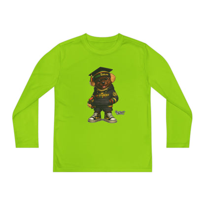 Youth Long Sleeve Tee — Graduation Bear Design