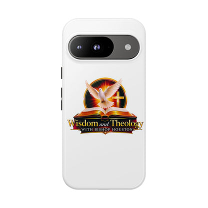 Wisdom and Theology Phone Case — Christian Dove & Cross Protective Tough Case
