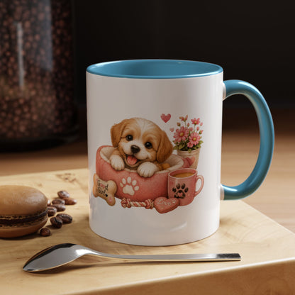 Cute Puppy Coffee Mug — Adorable 'Good Girl' Dog Design, Accent 11/15oz