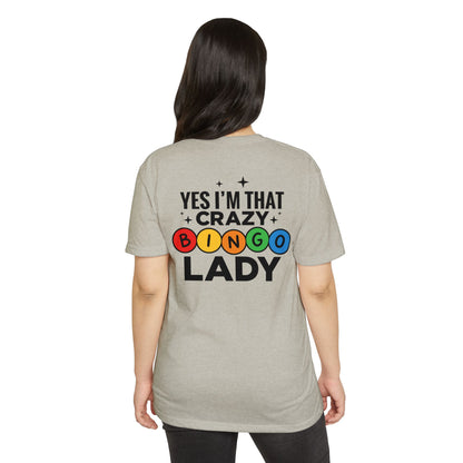 Bingo Lady T-Shirt — "Yes I'm That Crazy Bingo Lady" Funny Graphic Tee
