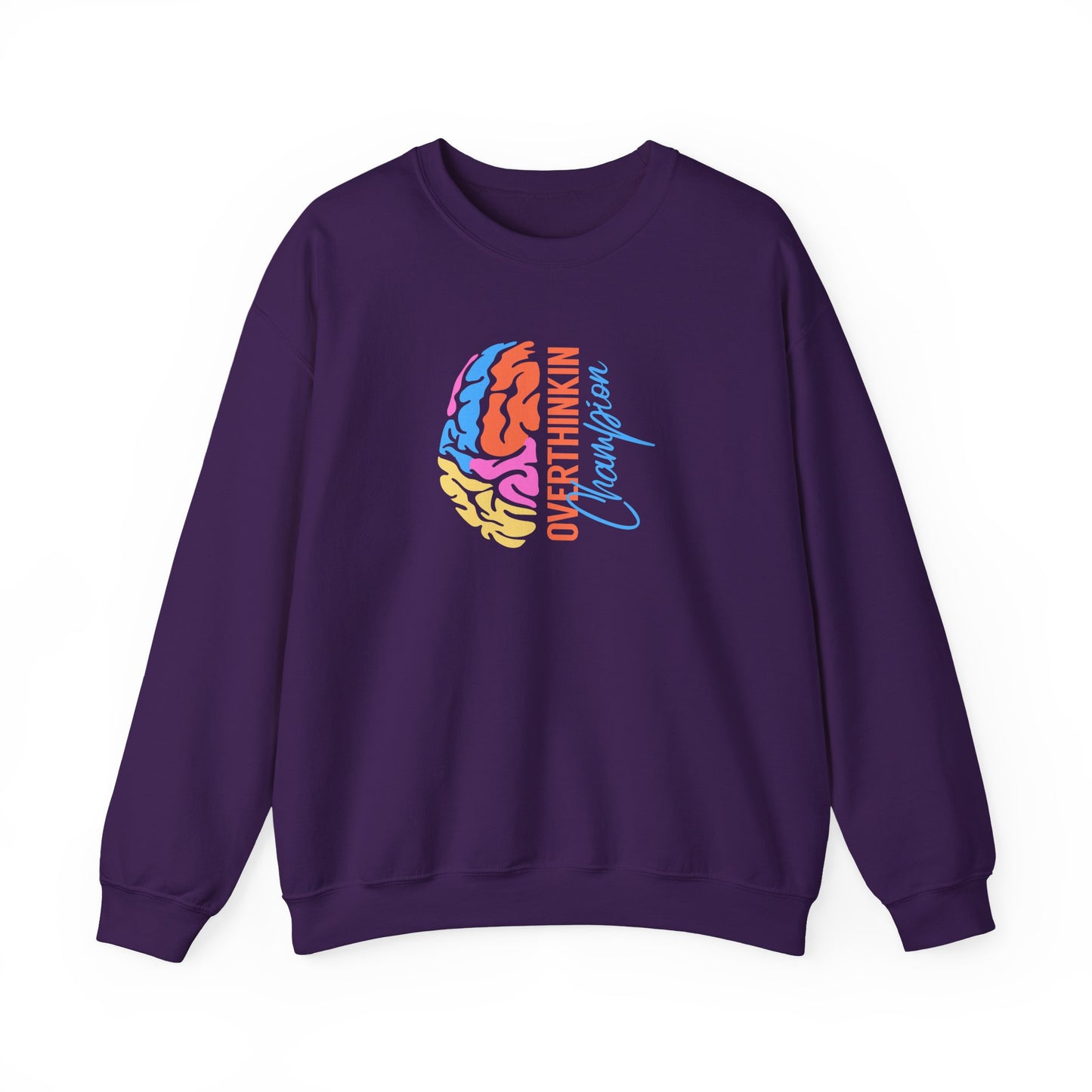Overthinking Brain Crewneck Sweatshirt