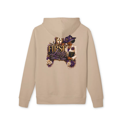 Hoodie — "First Lady" Vintage Floral Church Hat Design